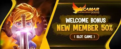 Bonus Selamat Datang 50% promotion banner